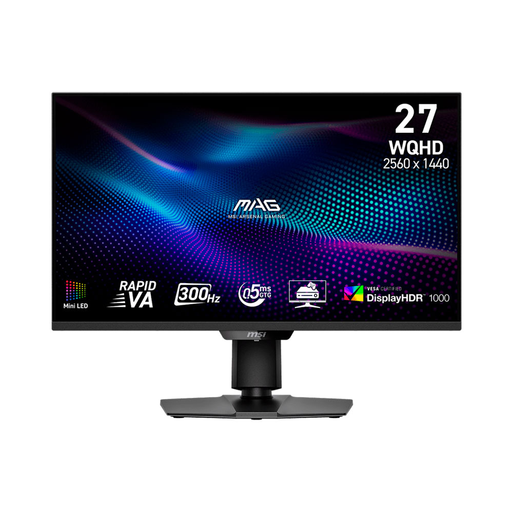 

Игровой монитор MSI MAG 274QPF X30MV, 27'', 2560x1440, 300 Гц, Mini-LED, чёрный