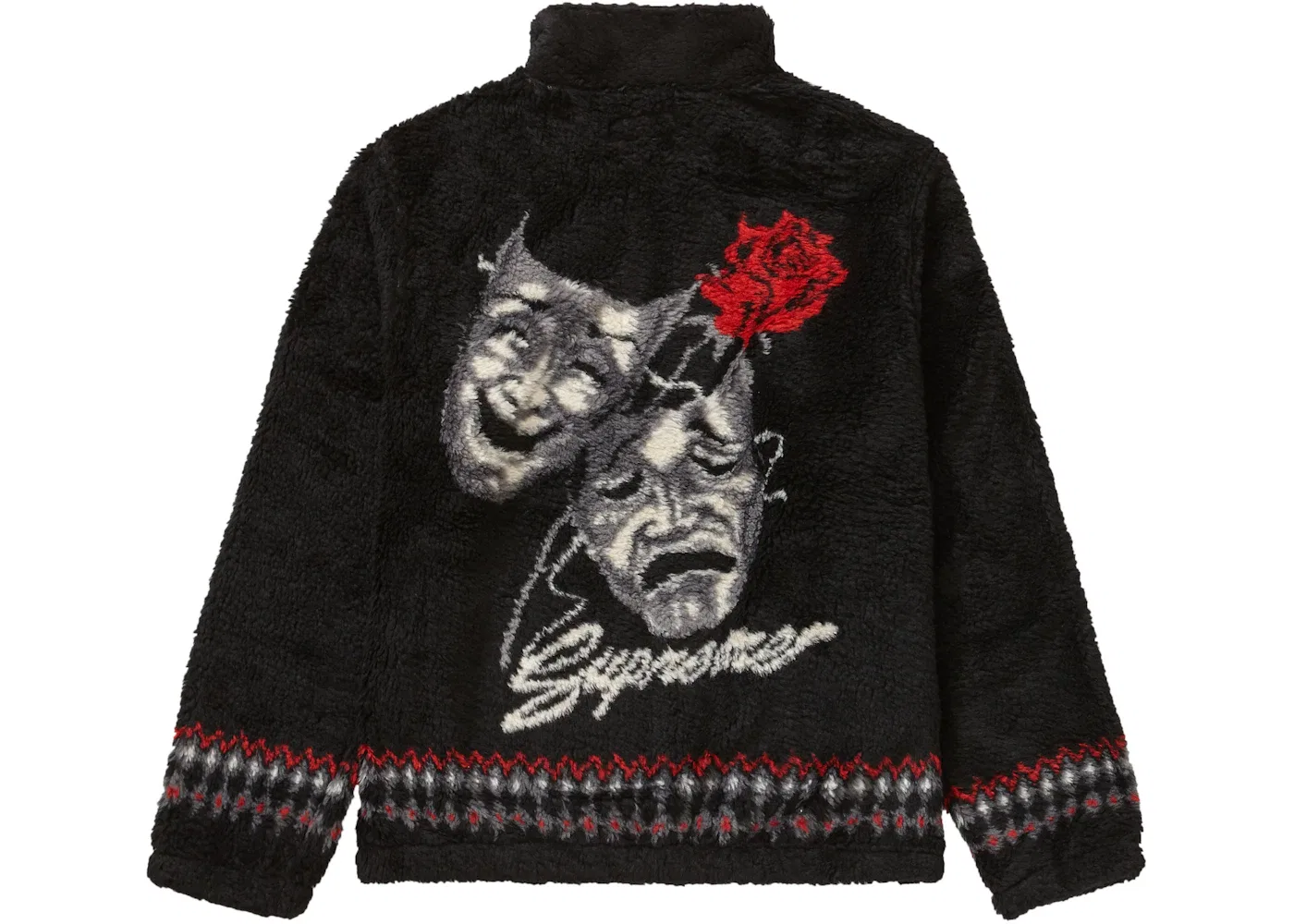 Мужская куртка-флис с принтом Drama Mask Supreme, Black — фото 2