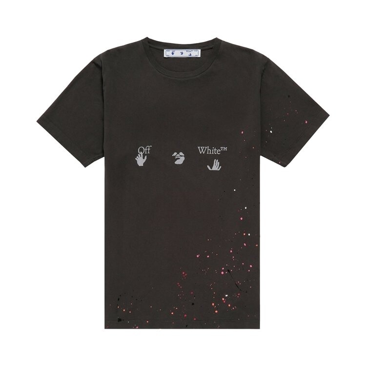

Футболка Off-White Vintage Paint Splatter Short-Sleeve Tee 'Magnet White', белый