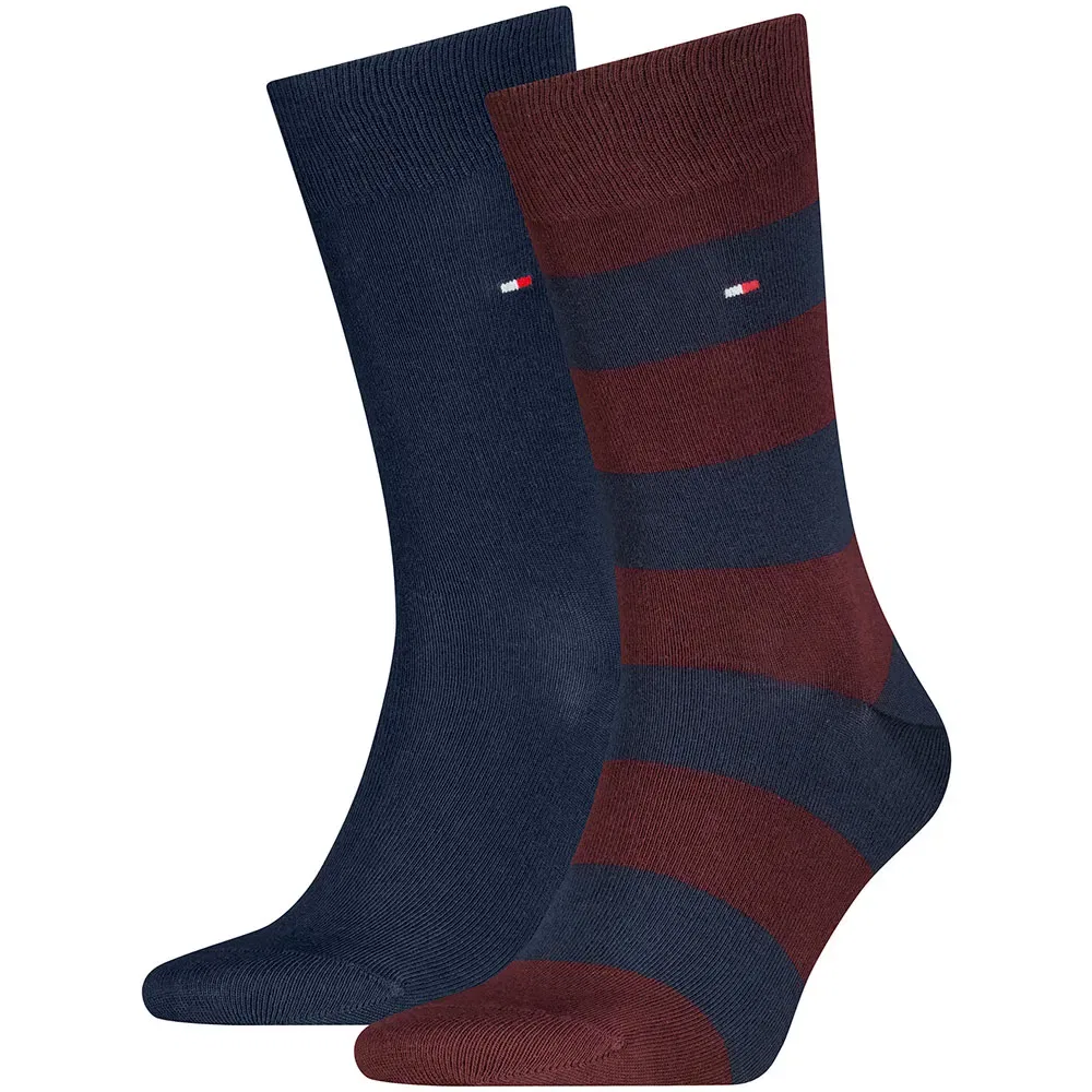 Мужские носки хлопковые Tommy hilfiger Rugby socks 2 pairs, Blue