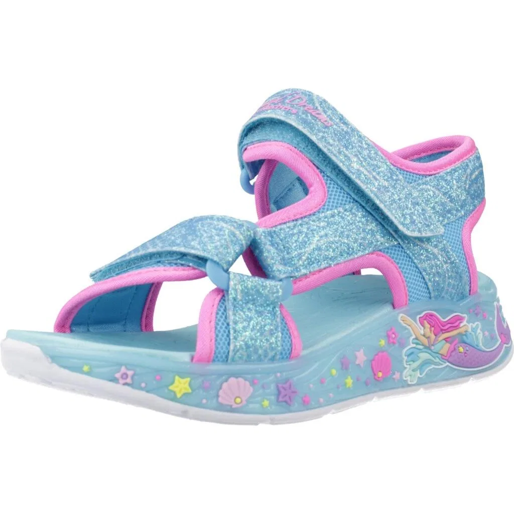 Детские сандалии с принтом Lights Mermaid Dr Skechers, Blau