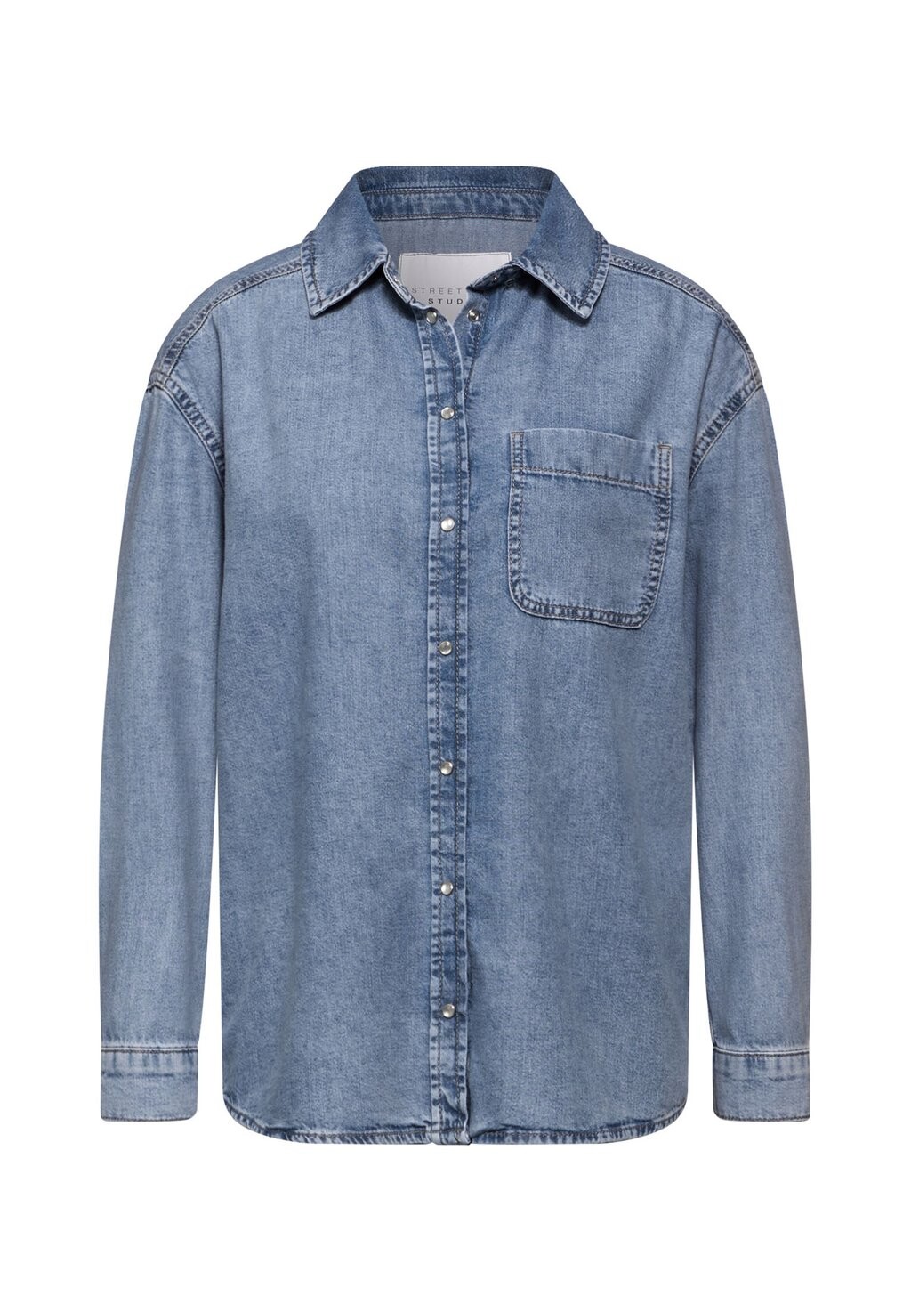 

Блузка на пуговицах Street One Studio, цвет Bleached Denim