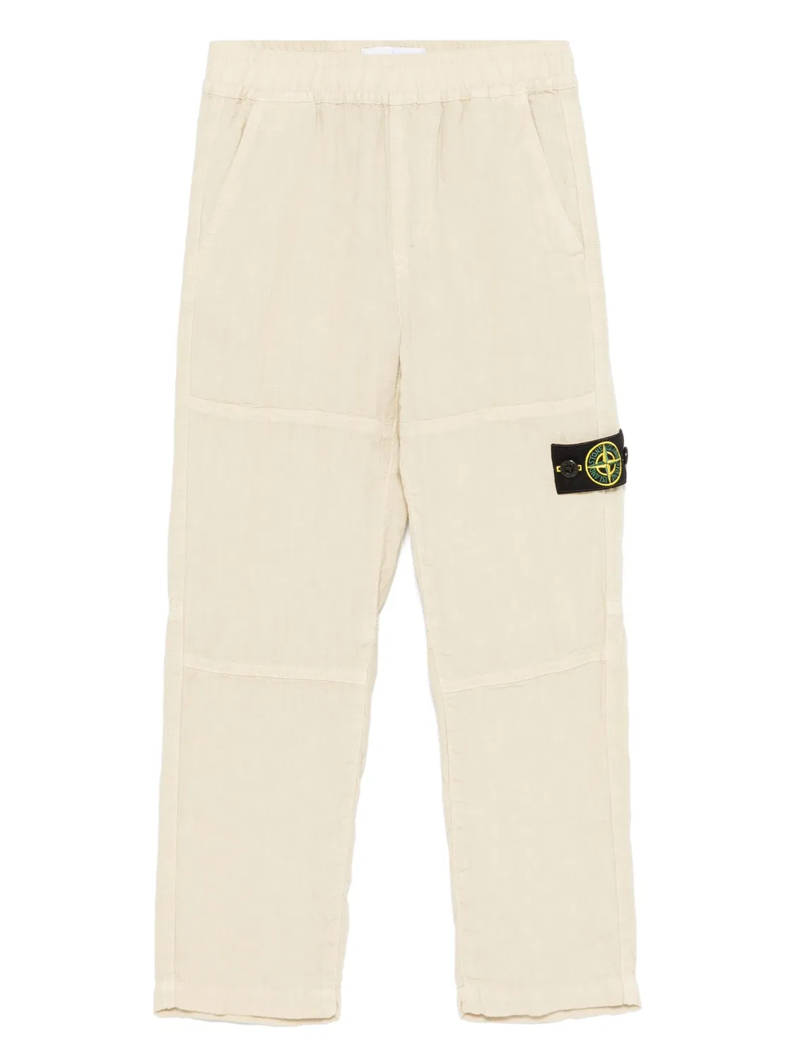 Штаны с компасной эмблемой Stone Island, светло-бежевый