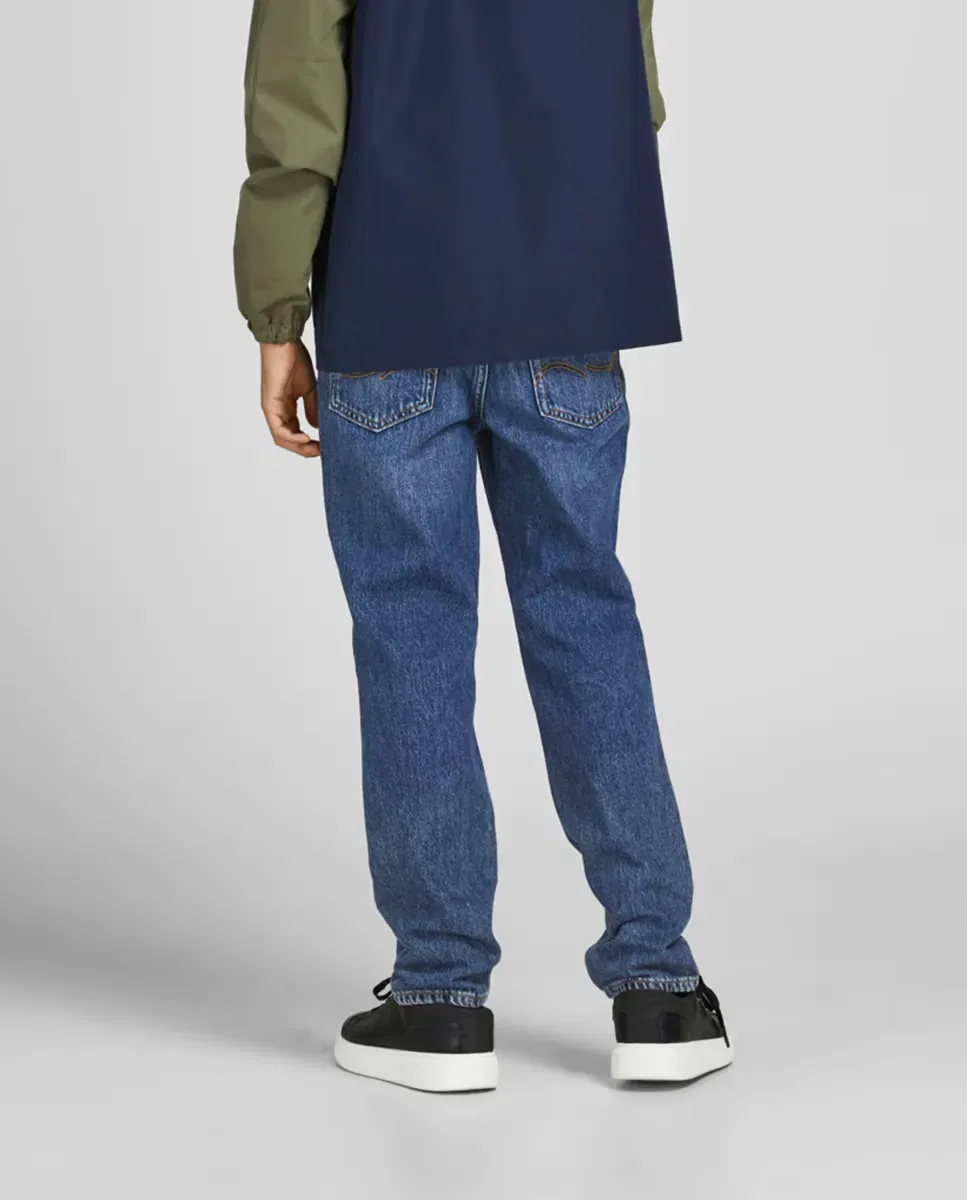 Детские джинсы для мальчиков с эффектом потертости Jack & Jones, Azul — фото 3