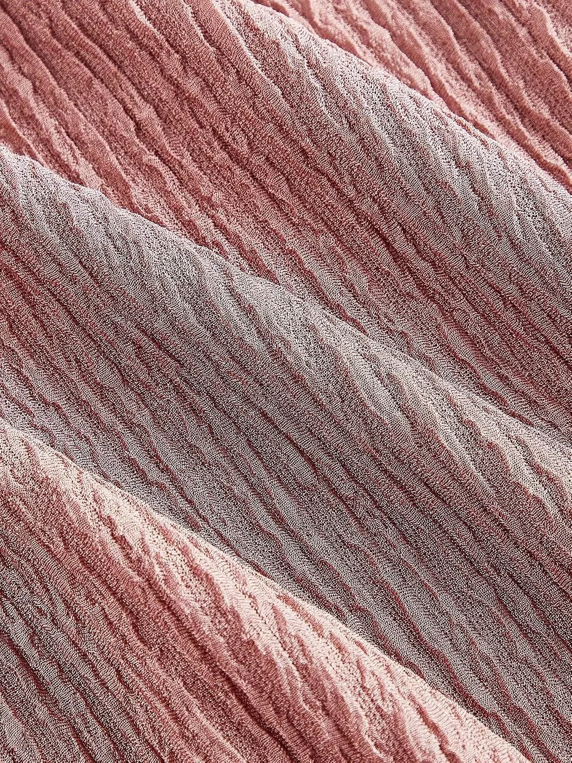 Женское миди-платье с плиссировкой VGXLXCVBV, Dusty Pink — фото 4