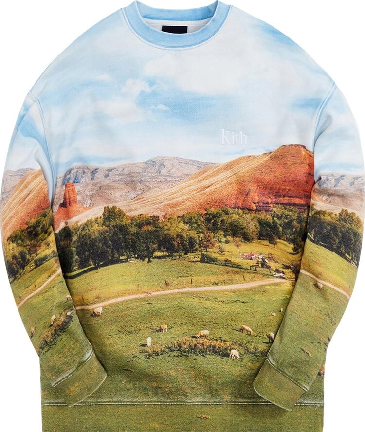 

Толстовка Kith Valley Crewneck 'White', разноцветный, Серый, Толстовка Kith Valley Crewneck 'White', разноцветный