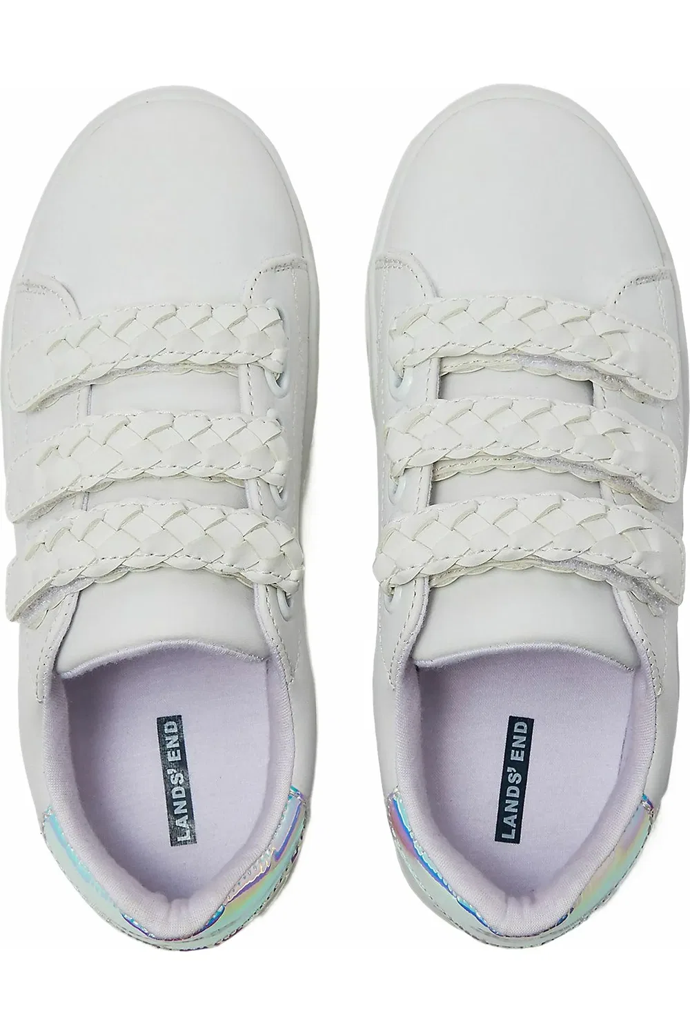 Кроссовки детские на липучках Easy On Lands' End, Bright White