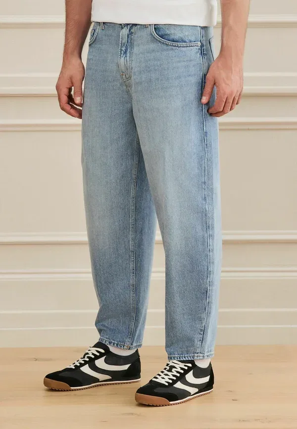 Брюки джинсовые Straight leg Next Light Blue Denim, светло-голубой