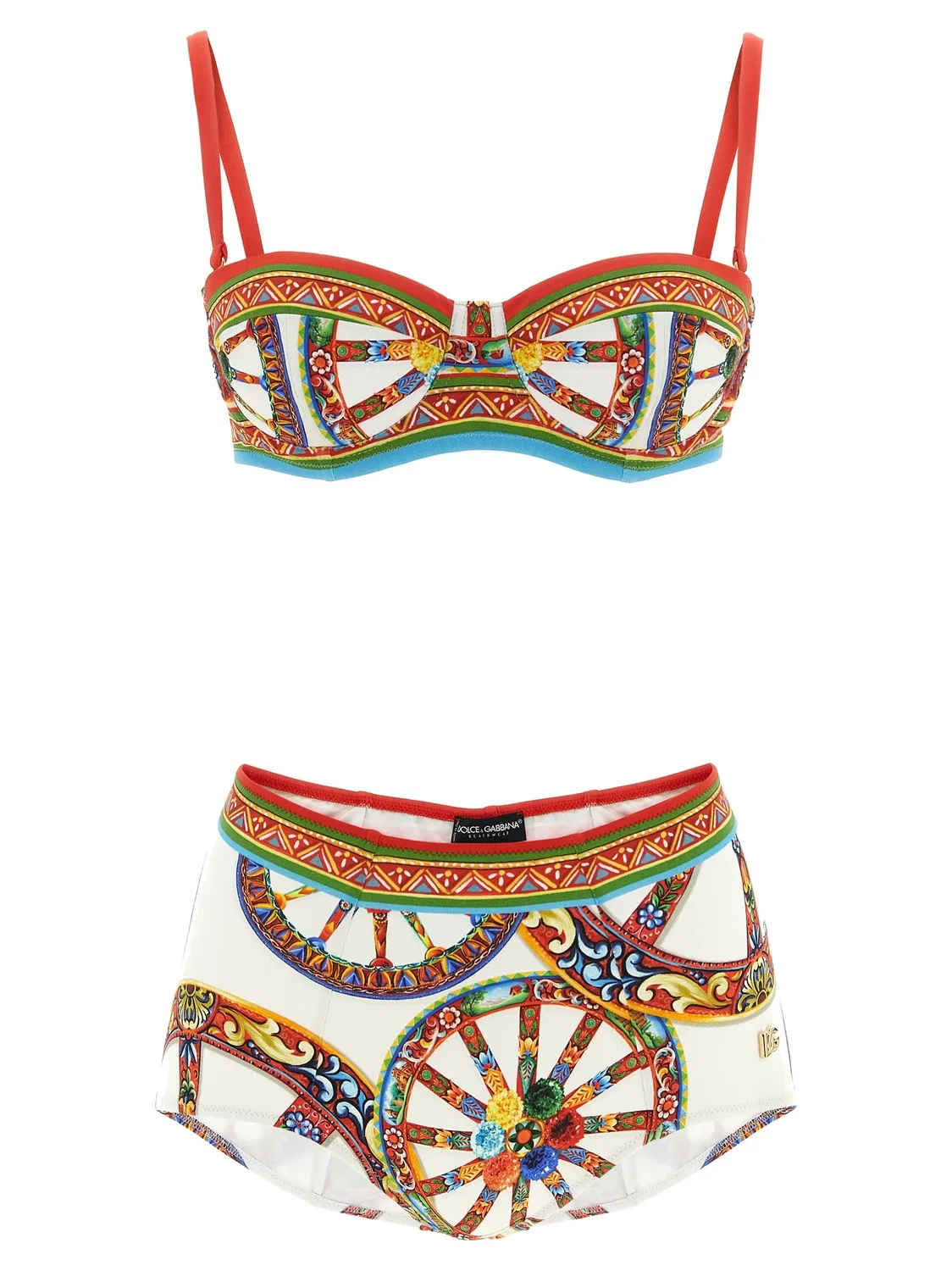 Сицилийское бикини "Карретто" Dolce & Gabbana, мультиколор