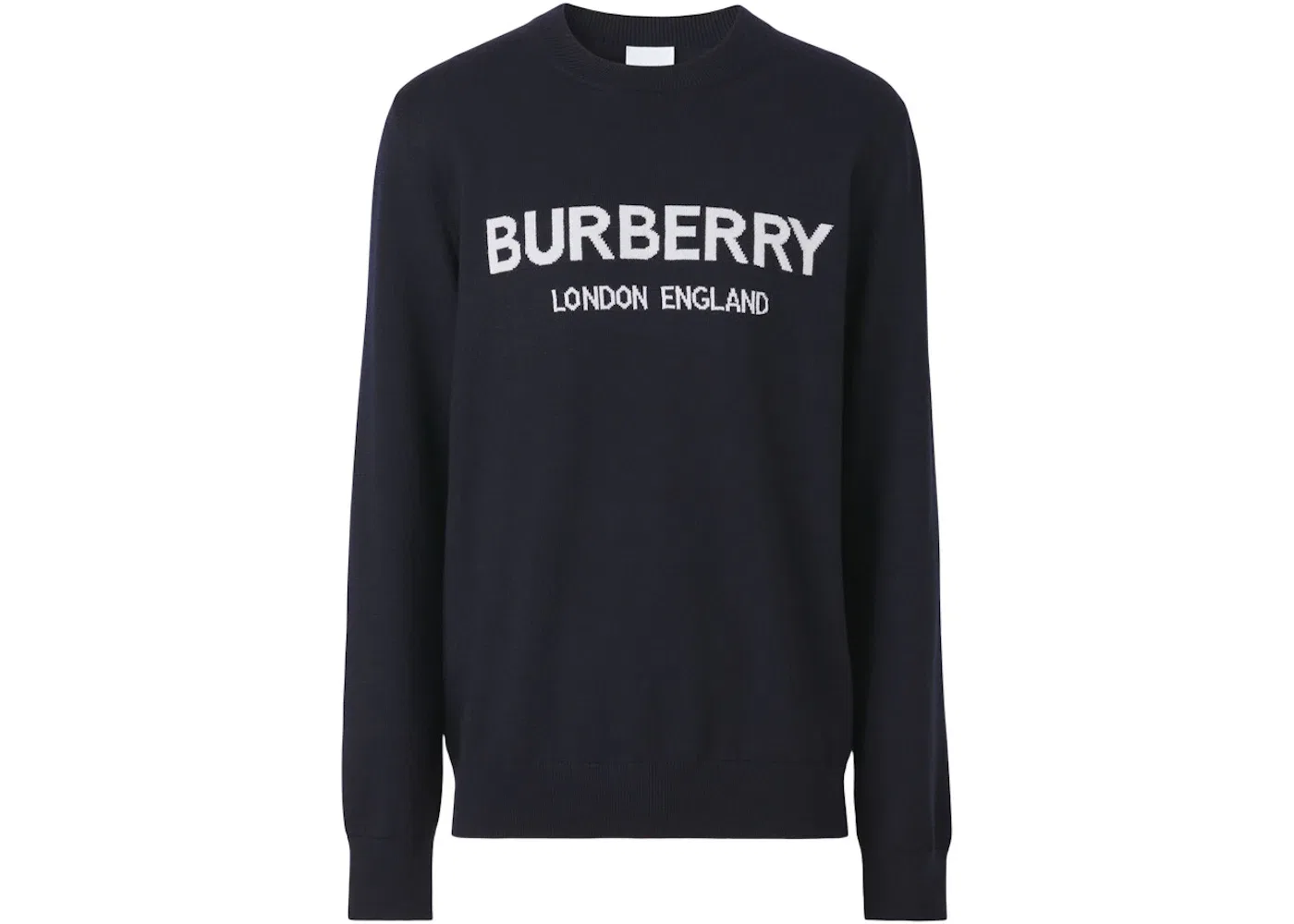 Мужской свитер с интарсией Logo Burberry, Caol Blue/White
