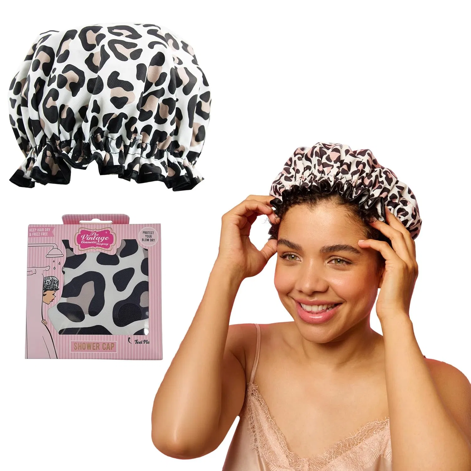 Шапочка для душа Leopard Print, The Vintage Cosmetic Company, 60 г — фото 2
