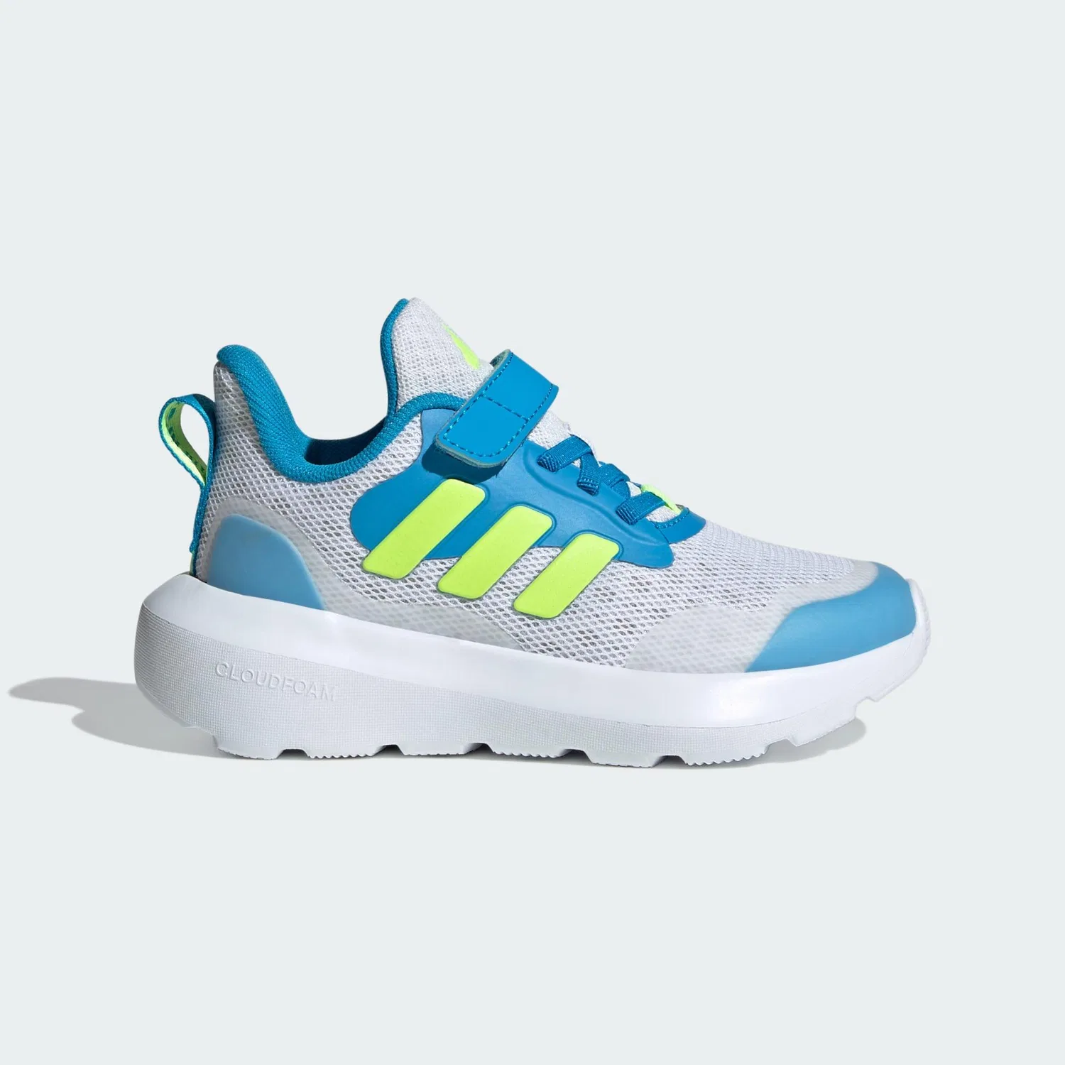 Детские кроссовки с закрытой пяткой Fortarun 2.0 Adidas, Grau Hellgelb Blau — фото 2