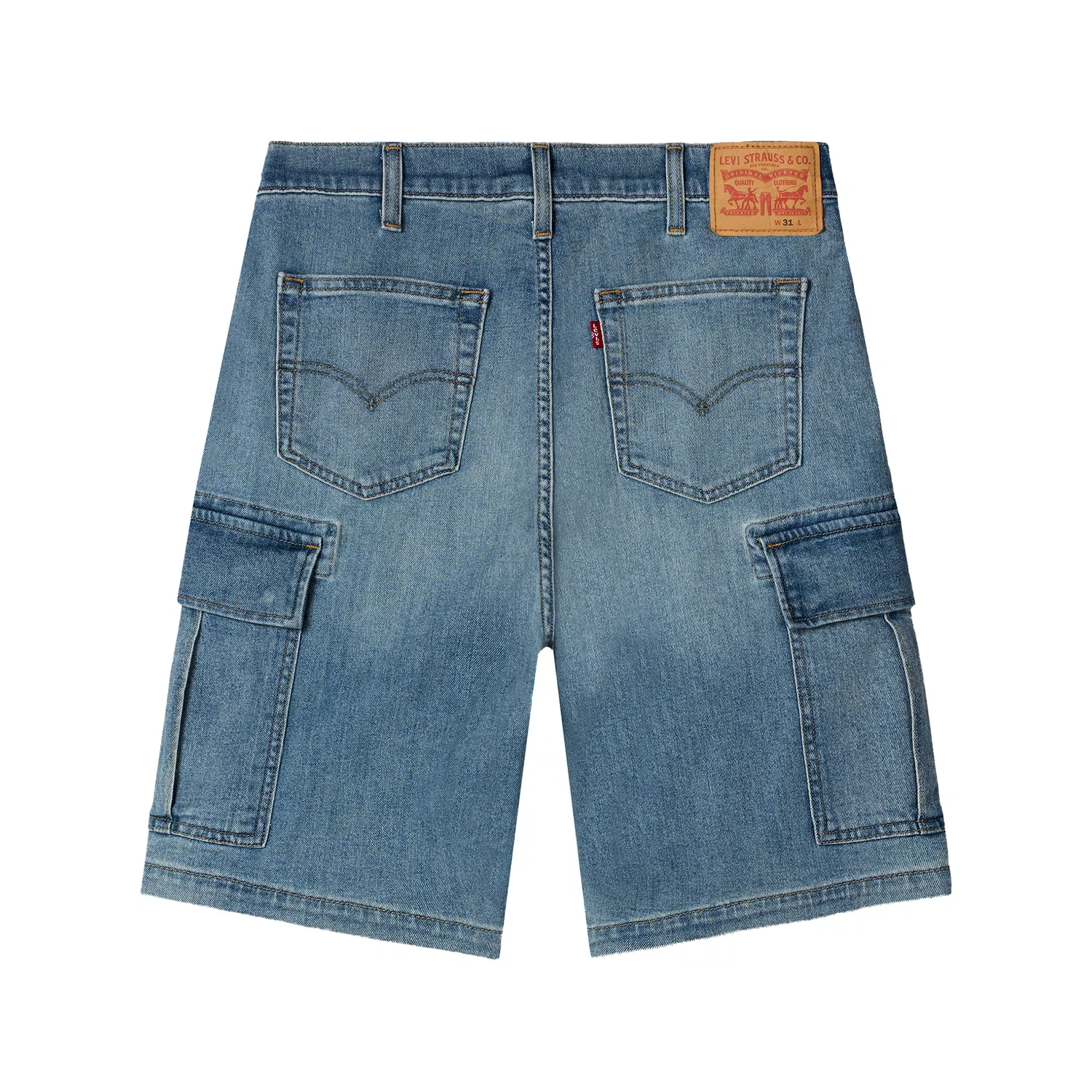 Мужские джинсовые шорты прямого кроя Medium Blue Levis, Medium Blue — фото 3