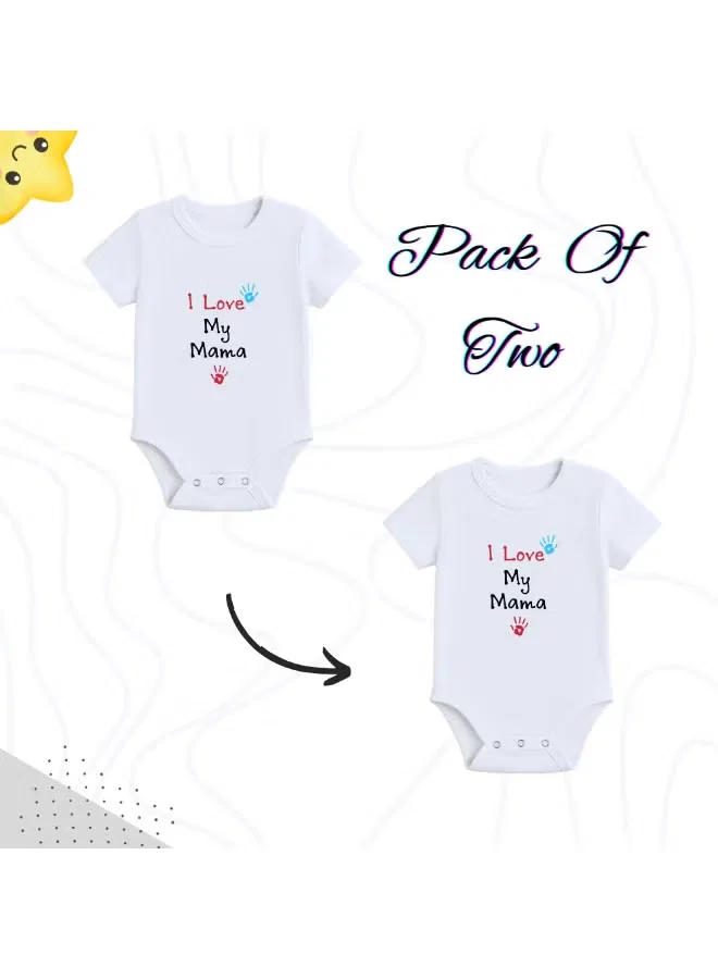 Боди-комбинезон с принтом комплект 2 шт Printshop4Me, белый — фото 2