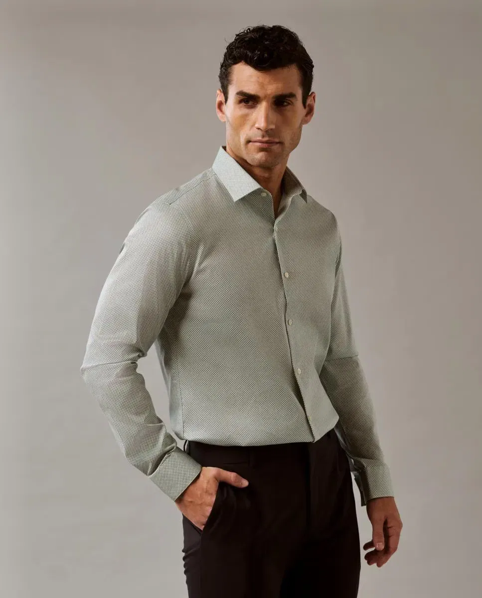Мужская рубашка с эластичным воротником Slim Fit Calvin Klein, Verde Claro