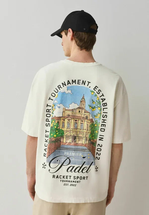 Футболка хлопковая Sports Graphic Licence T-shirt Next, White Padel, белый