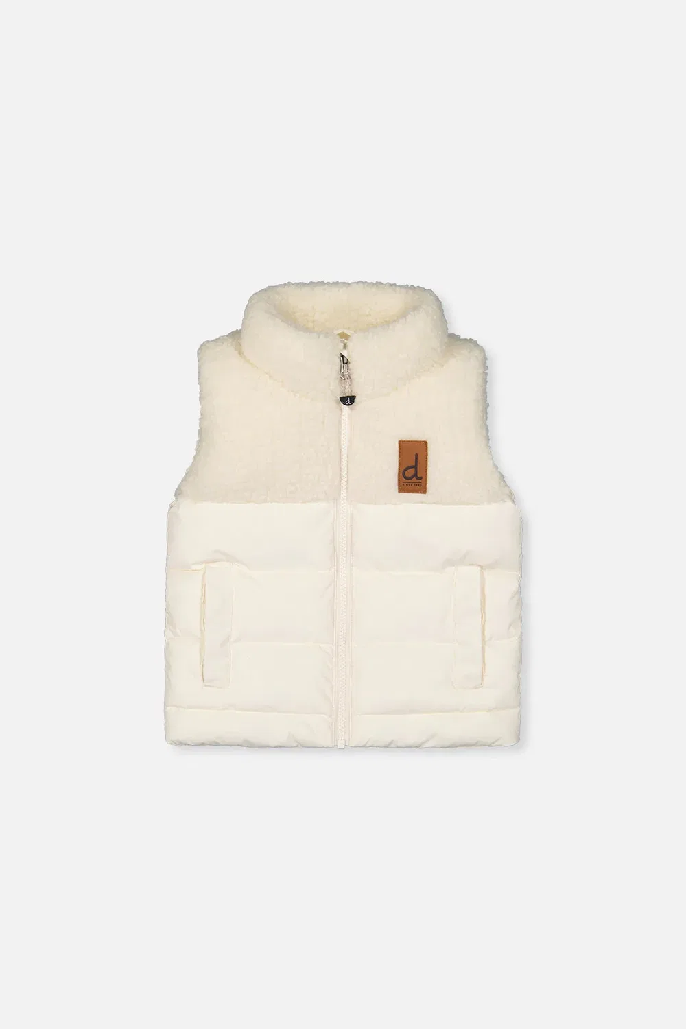 Детский жилет без рукавов утепленный Deux par Deux, Off-White