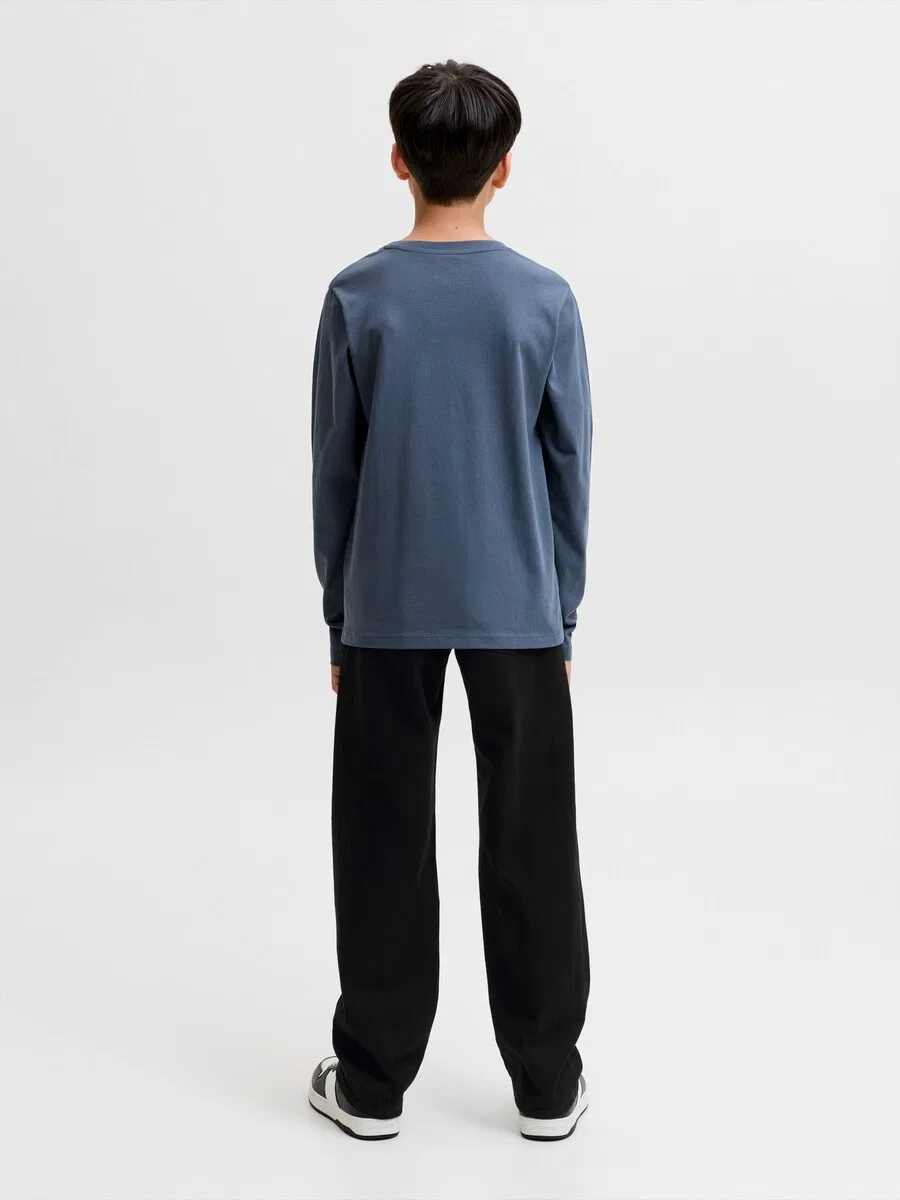 Шорты Jack & Jones Junior Baggy Jeans 'JJICHRIS JJORIGINAL' из черного денима — фото 3