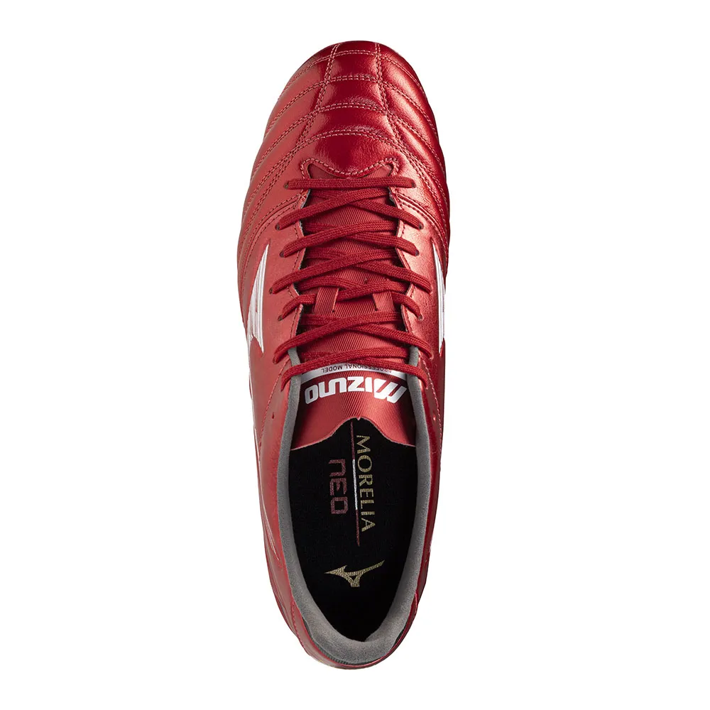 Футбольные бутсы Mizuno Morelia Neo IV Pro FG, красный — фото 4
