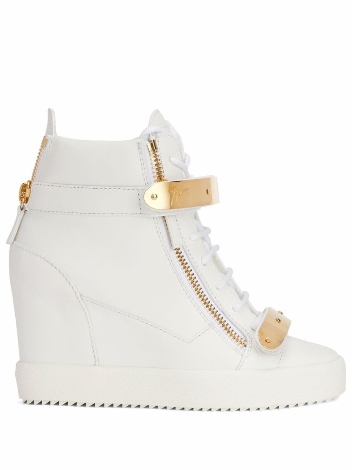 

Giuseppe Zanotti кроссовки Coby на танкетке, белый