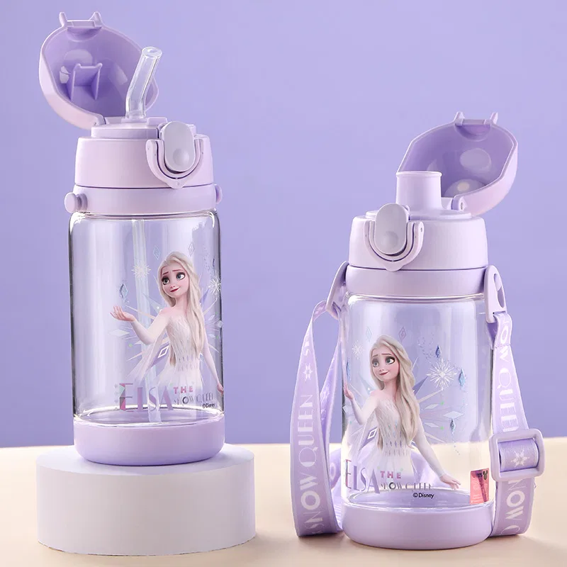 Детская кружка из тритана с двойной крышкой Disney, Фиолетовая — фото 4