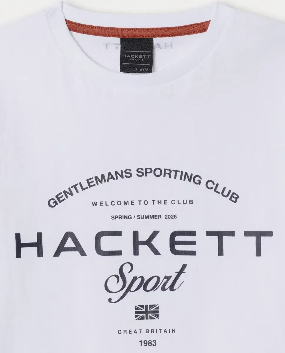 Детская футболка Hackett Sport Game, белый — фото 3