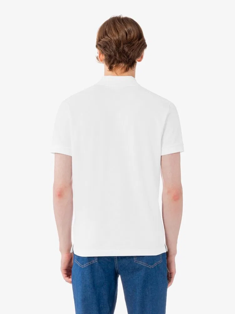 Футболка поло Slim Fit LACOSTE, White — фото 3