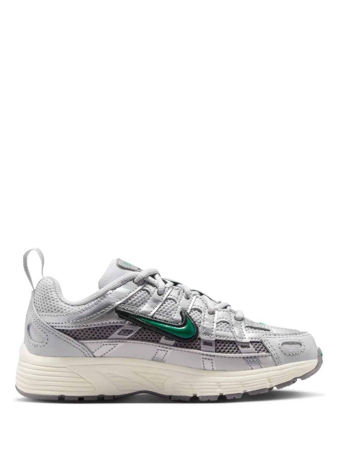 Кроссовки Nike P-6000, серебристо-зеленый — фото 2