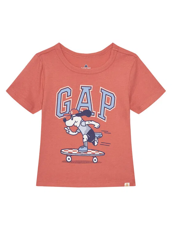 Футболка regular fit Gap, коралловый