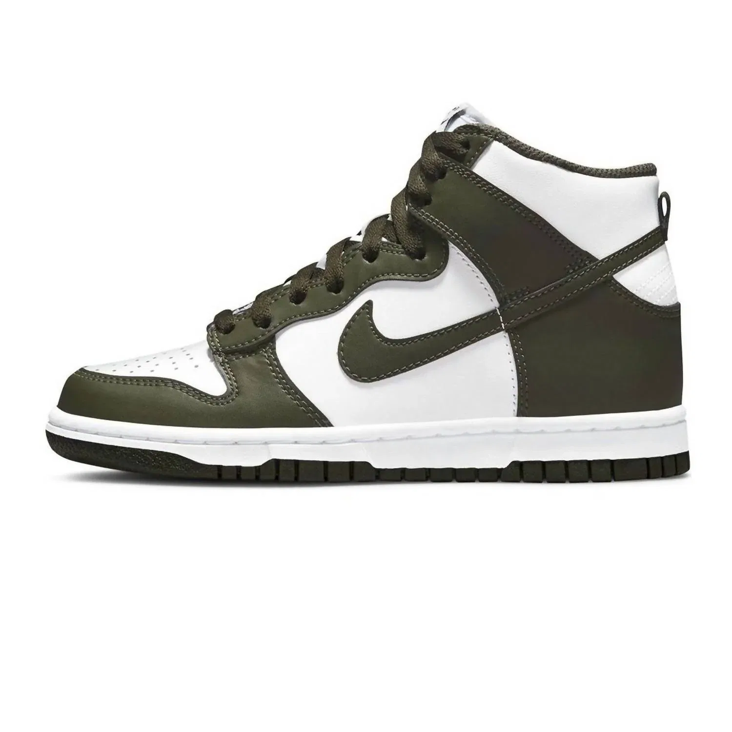 Детские кроссовки Dunk High из натуральной кожи Nike, Cargo Khaki — фото 4