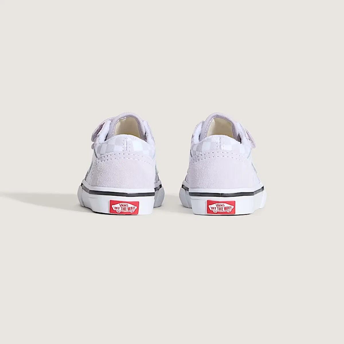 Детские кеды для мальчиков с замшевым верхом Vans, Color Theory Checkerboard Lilac Mist — фото 3