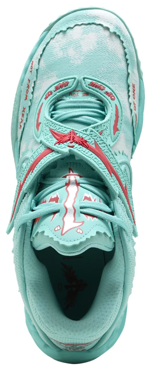 Кроссовки для мальчиков MB.05 Melo World PUMA, цвет Aquatic Green/For All Time Red — фото 4