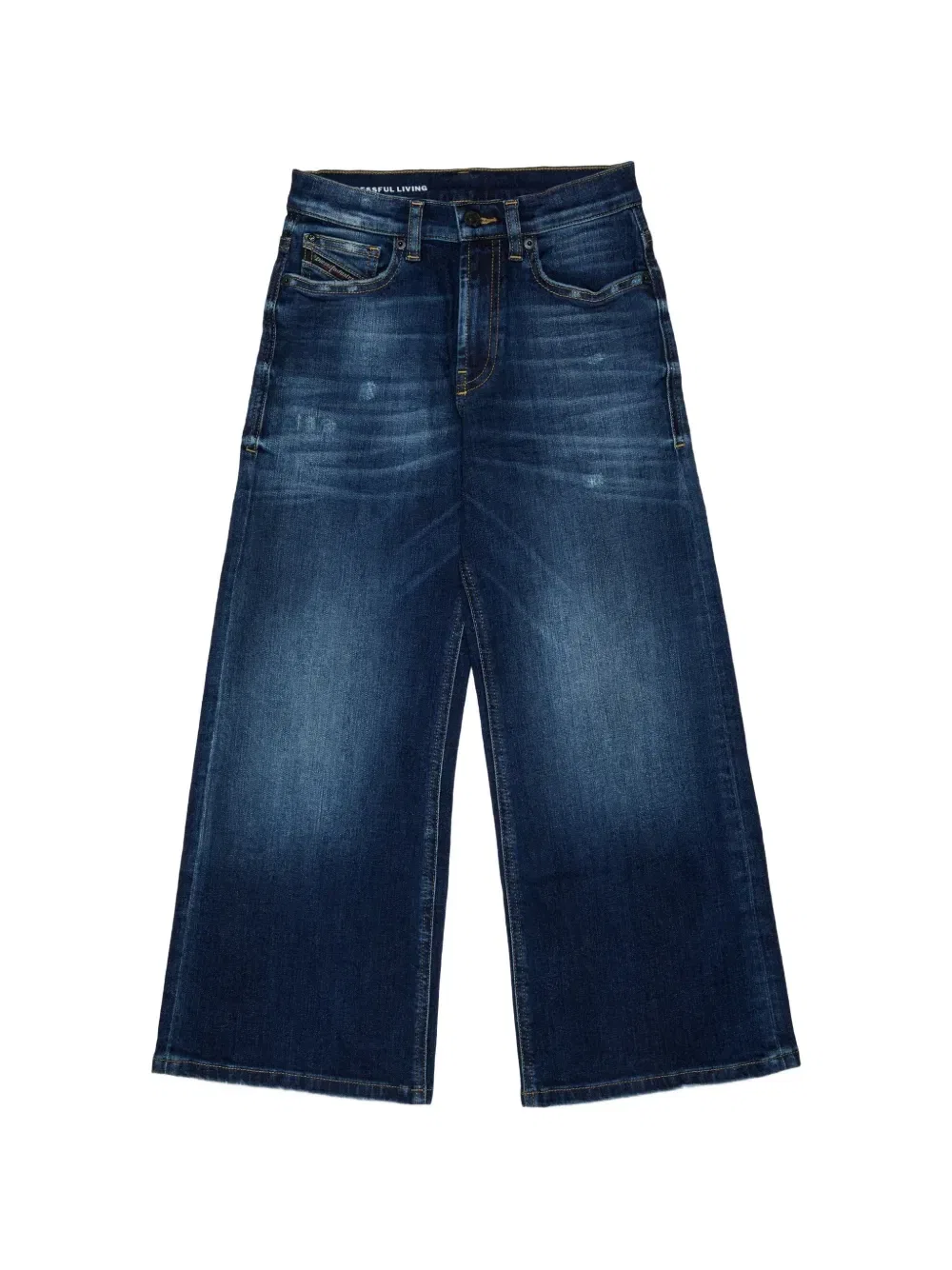 Джинсы Argjx с эффектом пертости Diesel Kids, синий