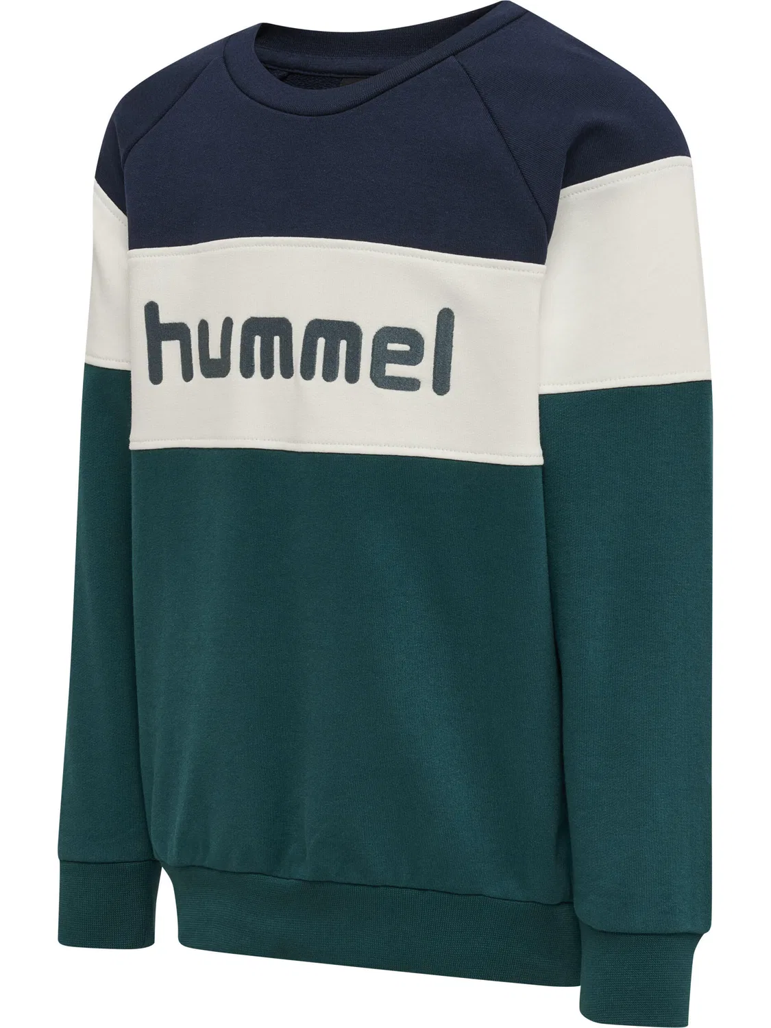Детский свитшот с круглым вырезом Hmlclaes Hummel, Blaugrun Navyblau — фото 2