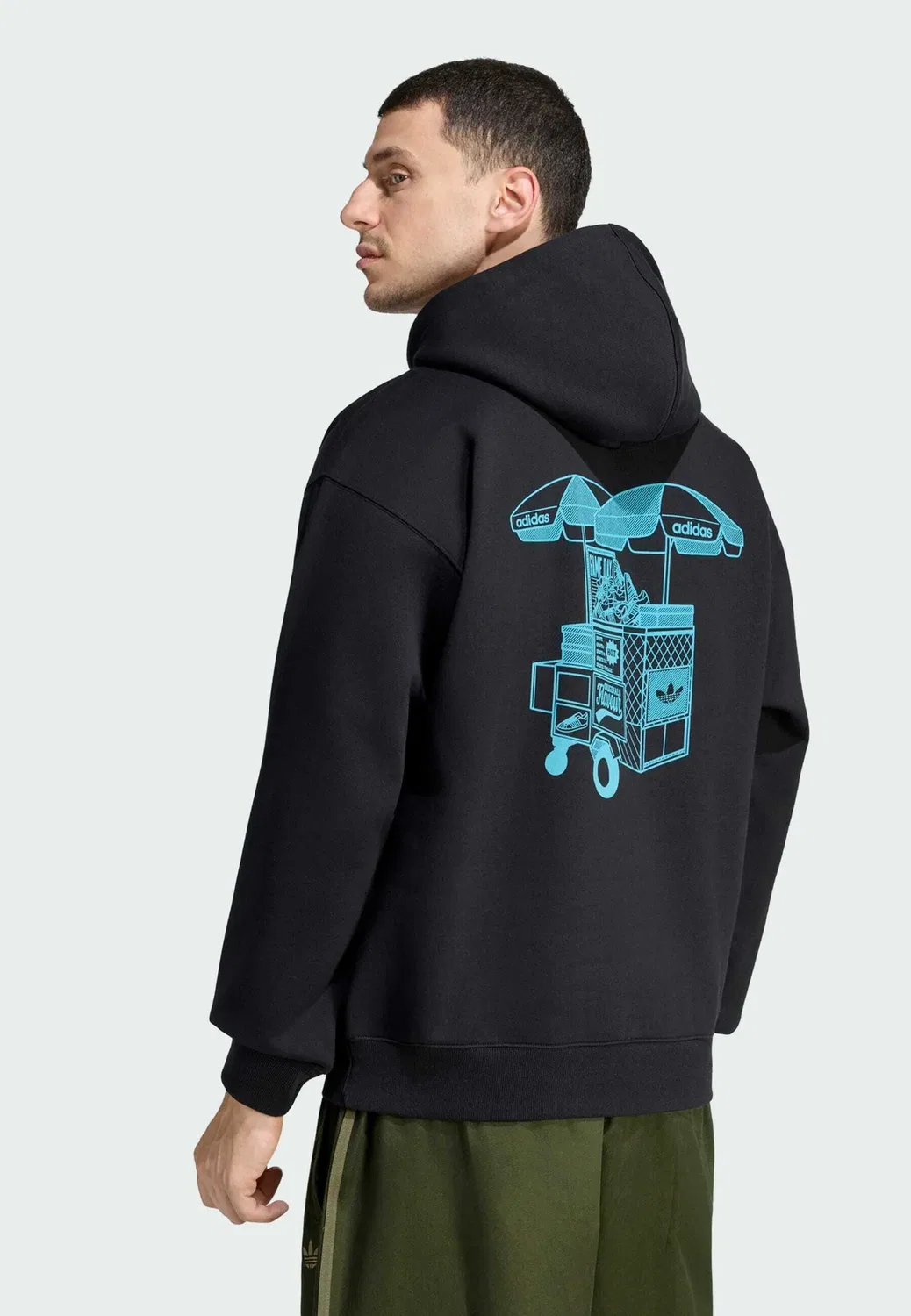 Фудтрак в высоком разрешении - толстовка Adidas Originals, Black