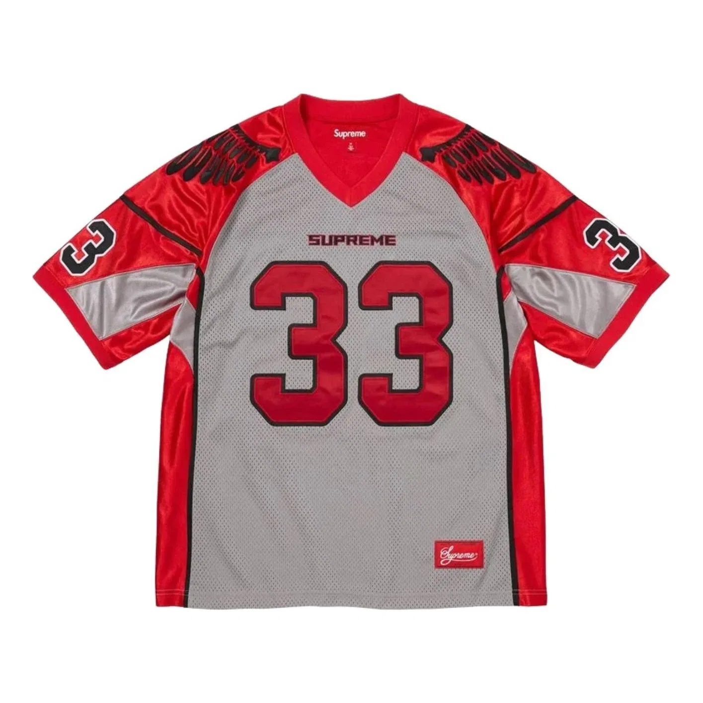 Мужская футболка Wings Football Jersey Supreme, серый