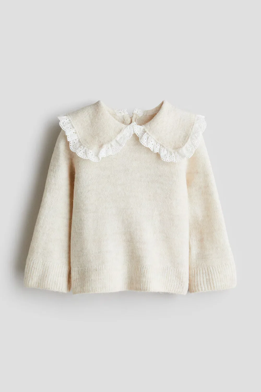 Свитер с воротником "Питер Пэн" H&M, Hellbeige