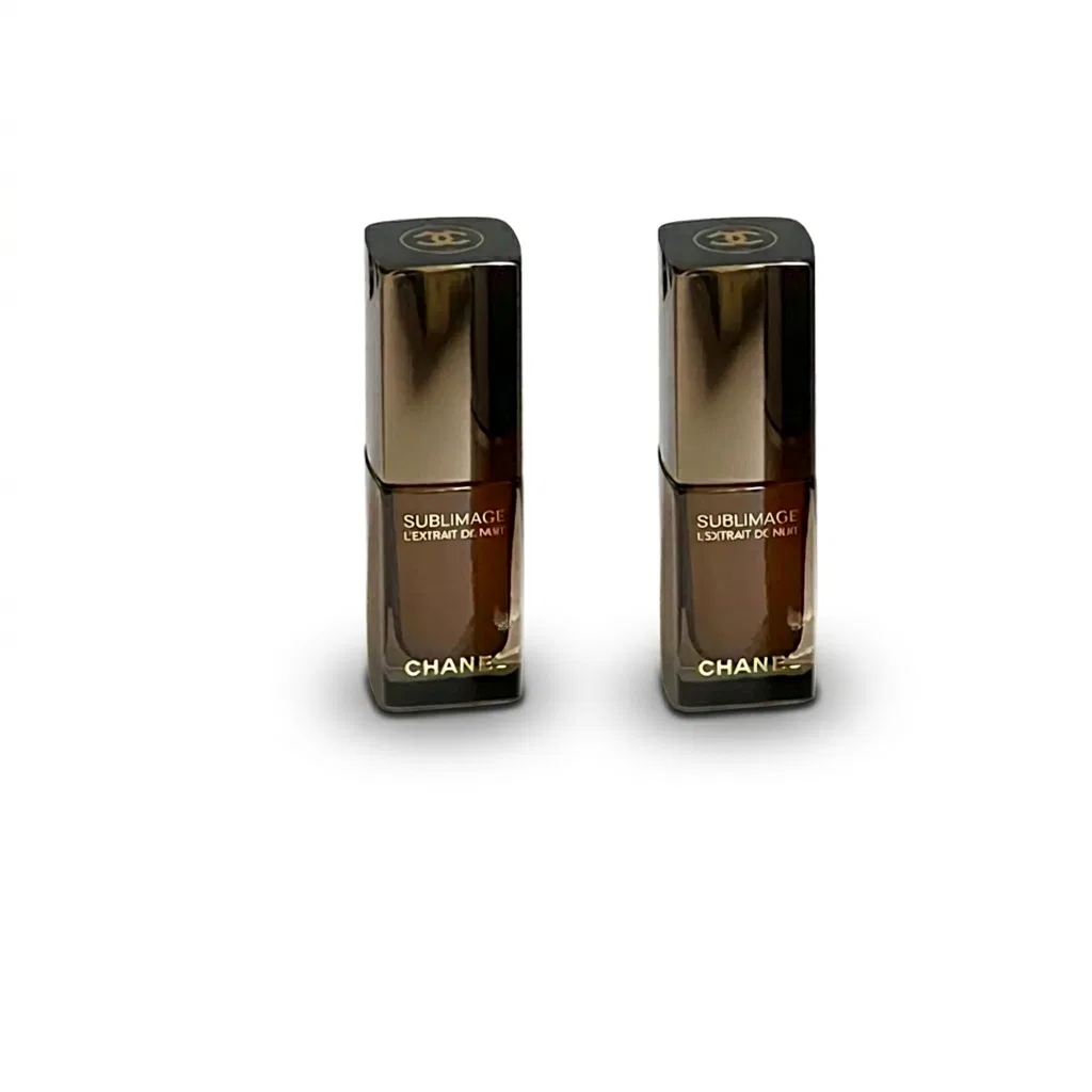 Набор пробников сывороток для лица CHANEL, 5 мл × 2, Black