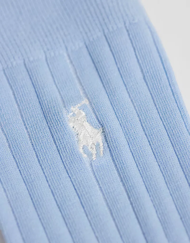 Носки высокие в рубчик с логотипом Icon 3 шт Polo Ralph Lauren, синий — фото 2