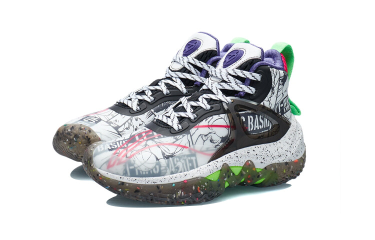 Баскетбольные кроссовки Pioneer Team Kids GS Low-top белые/черные Lining Young — фото 3