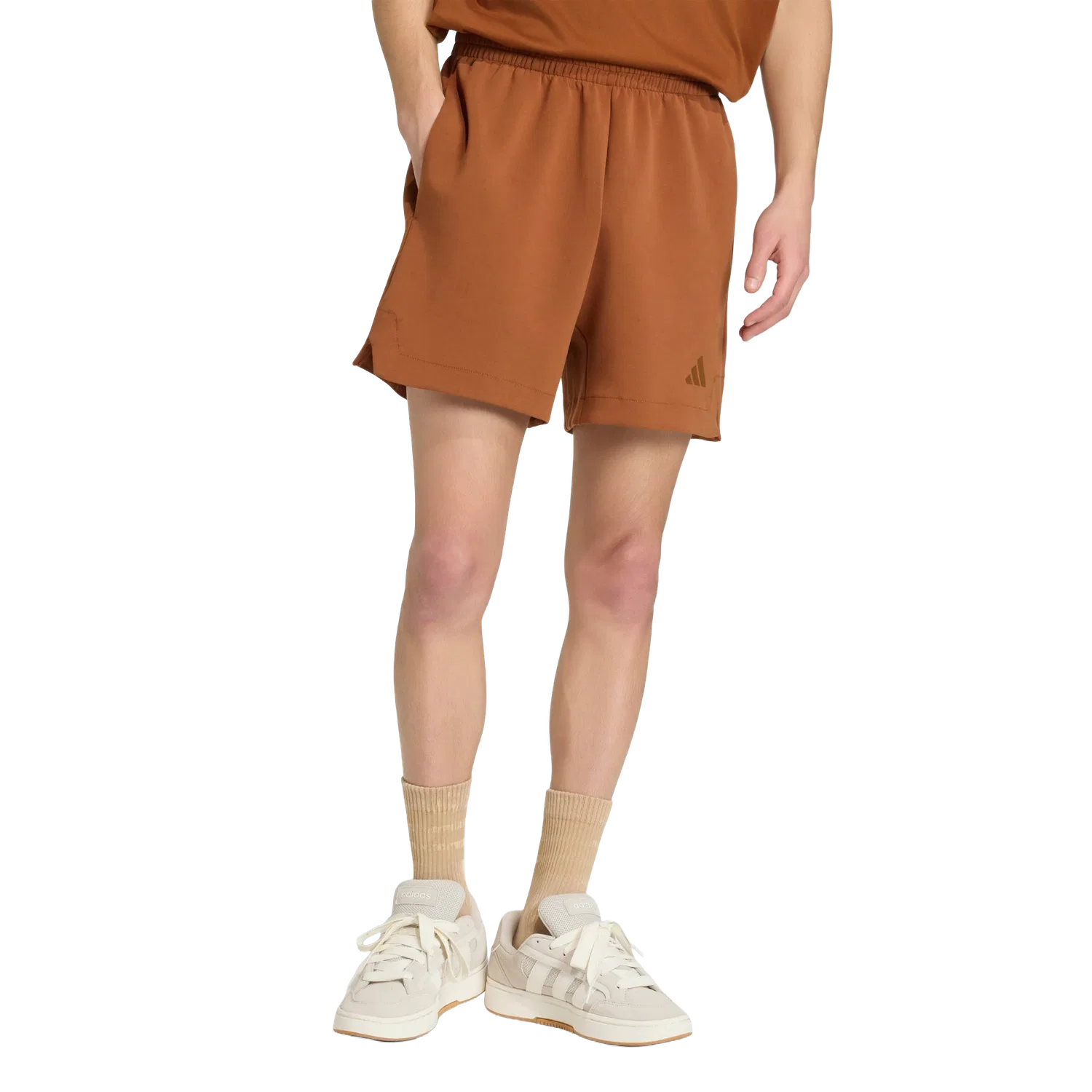 Мужские спортивные шорты Soft Lux Adidas, коричневый — фото 2