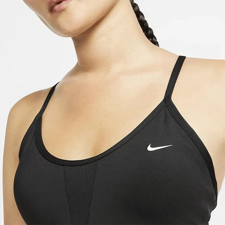 Женский бюстгальтер Nike, Black/White/Gold — фото 3