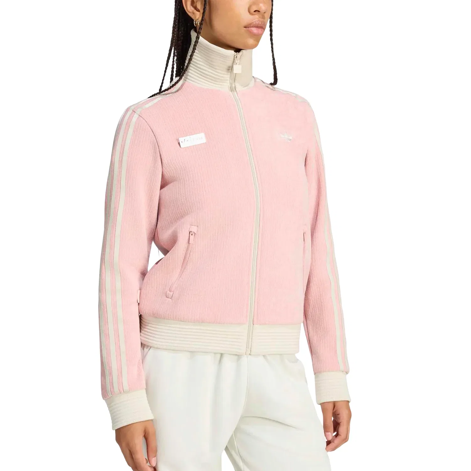 Женская куртка Jennie Fan Og Track Top Asia Sizing 'Wonder Mauve' adidas, Wonder Mauve — фото 3