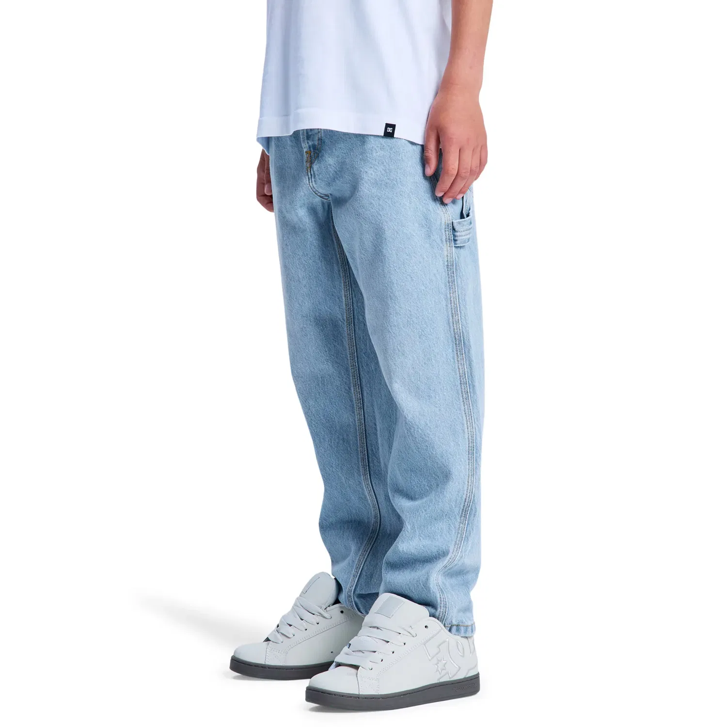 Детские джинсы для мальчиков свободного кроя Carpenter Baggy DC Shoes, Azul — фото 3