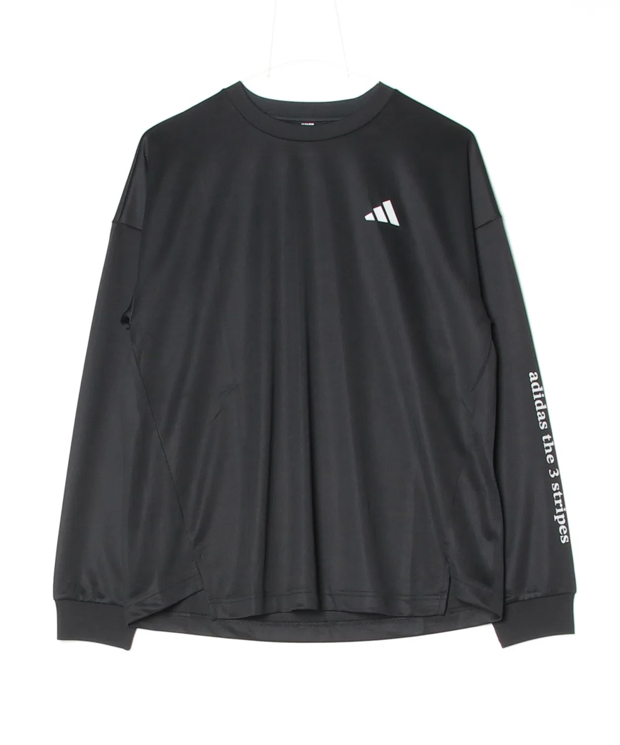 Женская футболка с длинным рукавомиз полиэстера Adidas, Black