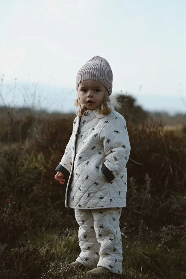 Детское для девочек стеганое джакет с принтом Muslin Quilted Donkey Patterned Bienvenu Baby, Multicolor — фото 3