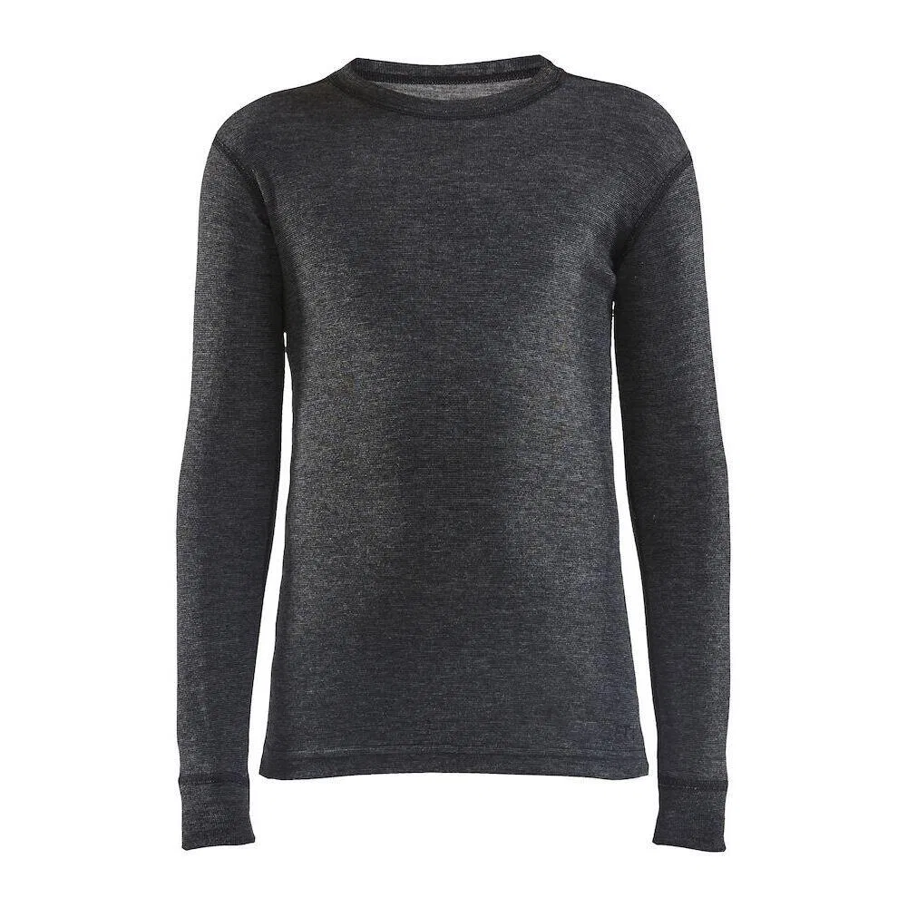 Детский комплект термобелья Core Wool Merino Craft, Schwarz Dunkelgrau