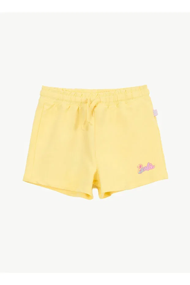 Детские шорты для девочек хлопковые Barbie, Yellow