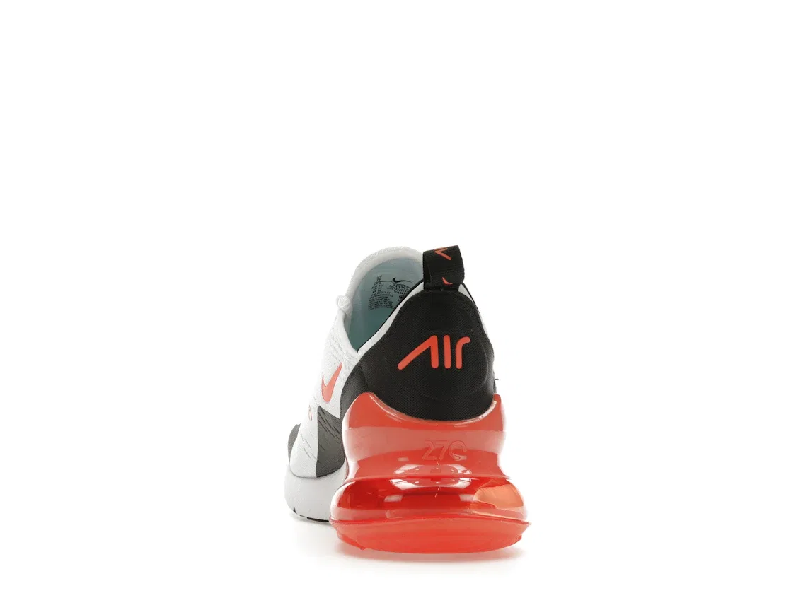 Детские кроссовки Lifestyle Nike Air Max 270, White/Stadium Green/Black/Turf Orange — фото 4