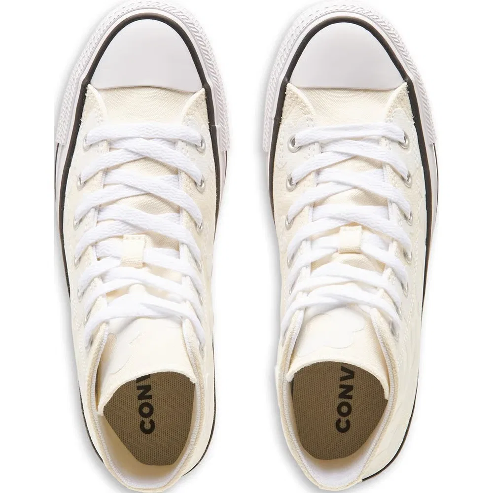 Детские кроссовки Chuck Taylor All Star High Top Converse, Off White Floral — фото 4